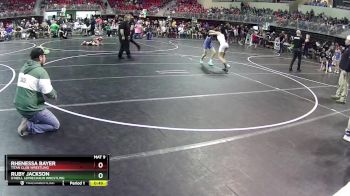 107 lbs Cons. Round 2 - Rhenessa Bayer, Titan Club Wrestling vs Ruby Jackson, O`Neill Leprechaun Wrestling