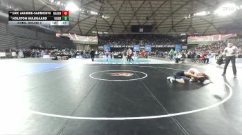Boys 2A 113 lbs Cons. Round 2 - Kolston Hulegaard, Ridgefield vs Eric Aguirre-Sarmiento, Marysville Pilchuck
