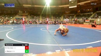 108 lbs Round Of 32 - Waylon Burress, FIGHT CLUB vs Jake Benyo, Mat Assassins