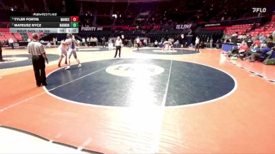 3A 285 lbs 3rd Place Match - Mateusz Nycz, Aurora (Marmion Academy) vs Tyler Fortis, Park Ridge (Maine South)