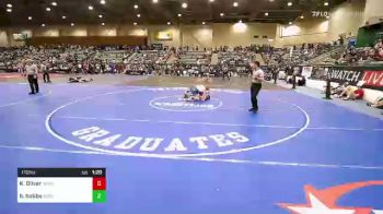 170 lbs Quarterfinal - Kaleb Oliver, Salem Elite Mat Club vs Hunter Hobbs, Upper Valley Aces