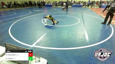 49 lbs Round Of 32 - Benjamin Kuczajda, Blue Devil Wrestling vs Hudson Clark, Piedmont