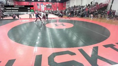 215 lbs Champ. Round 1 - Jaiden Thorney, Hoffman Estates (CONANT) vs Lucas Retzler, Algonquin (JACOBS)