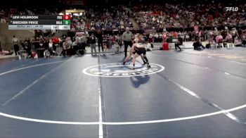 3A 98 lbs Cons. Round 3 - Levi Holbrook, Priest River vs Brecken Price, Malad