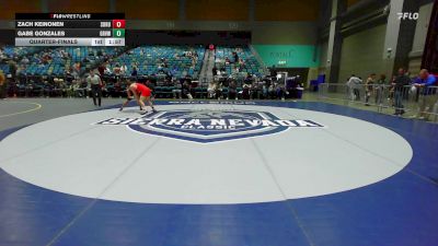 133 lbs Quarterfinal - Zach Keinonen, Southern Oregon vs Gabe Gonzales, Grand View