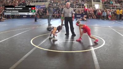 50 lbs Semifinal - Greenlee Haupert, Arcadia vs Rylan Greene, Lake Catholic