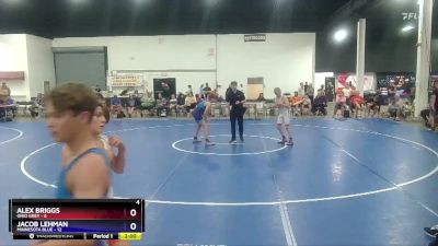 110 lbs Placement Matches (8 Team) - Alex Briggs, Ohio Grey vs Jacob Lehman, Minnesota Blue