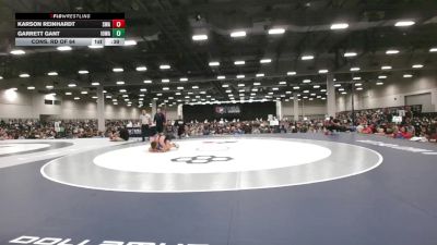 132 lbs Cons. Rd Of 64 - Karson Reinhardt, Sebolt Wrestling Academy vs Garrett Gant, Iowa