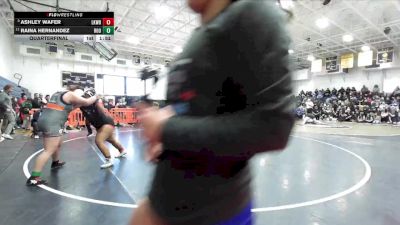 235 lbs Quarterfinal - Ashley Wafer, Lakewood vs Raina Hernandez, Eleanor Roosevelt