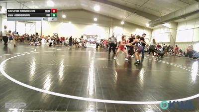 83 lbs Rr Rnd 2 - Kai'lynn Neighbors, Muskogee Rougher Youth Wrestling vs Ava Henderson, HURRICANE WRESTLING ACADEMY