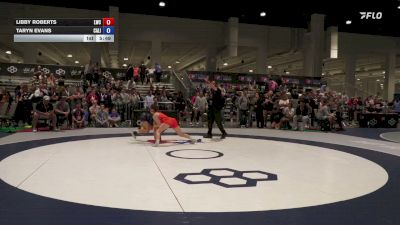 53 kg Cons. Rd Of 16 - Libby Roberts, Laker Wrestling Club vs Taryn Evans, California