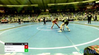 126 lbs Round Of 16 - Javier Ortiz, Poteau Youth Wrestling Academy vs Taylor Nelson, Cowboy Wrestling Club