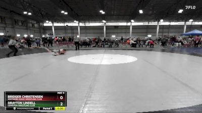 75 lbs 1st Place Match - Bridger Christensen, Southern Idaho Wrestling Club vs Drayton Lindell, Lewiston Wrestling Club