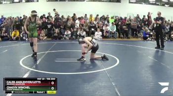 105 lbs Champ. Round 1 - Caleb Anglemyer/Letts, Grayling Grapplers vs Chasyn Winchel, Cedar Springs WC