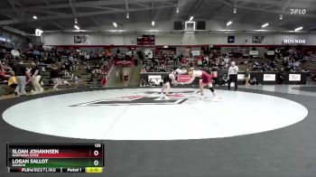 125 lbs Champ. Round 3 - Sloan Johannsen, Northern State vs Logan Sallot, Gannon