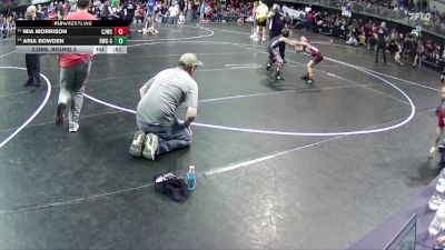 58 lbs Cons. Round 2 - Mia Morrison, Chadron Junior Wrestling Club vs Aria Rowden, Beatrice Wrestling Club - Girls