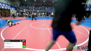 76 lbs Rr Rnd 2 - Hunter Sims, Keystone Kids vs Khloee Vargas, Broken Arrow Wrestling Club