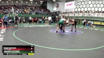 190 lbs Champ. Round 1 - Noah Wazgar, Beavercreek vs Brenden McGarry, Chaminade Julienne (Dayton)