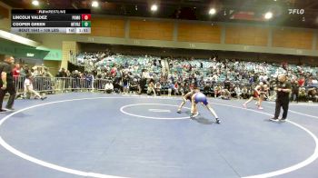 106 lbs Quarterfinal - Lincoln Valdez, Pomona vs Cooper Green, Mountain View AZ