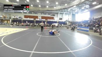 145 lbs Round 3 (3 Team) - Josiah Gibson, Long Beach Sr vs Liam Torpey, Webster Schroeder High Sch