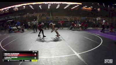 2A 145 lbs Cons. Round 3 - Logan Moore, Middleburg vs Inson Guerrier, Miami Norland Senior