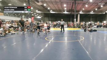 132 lbs Allday - Caleb Thompson, NOKE RTC vs Colten Lewis, SLY FOX WRESTLING CLUB