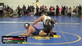 285 lbs Champ. Round 1 - Nick Barrett, Alfred State vs Jaden Sonner, Campbellsville