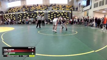 157 lbs Cons. Semi - Phil Partin, MANCHESTER vs Cary Brown, GROVE CITY