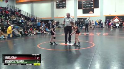 GB-2 lbs Round 3 - Brooklyn Wenger, Delaware County Wrestling Club vs Kora Urban, Hammerin Hawks