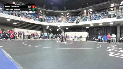 130 lbs Champ. Round 2 - Melanie Mundo, Unattached vs Anaya Campbell, Bolingbrook