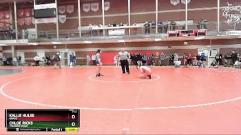 120 lbs Cons. Round 1 - Kallie Hulse, Grace vs Chloe Ricks, Thunder Ridge