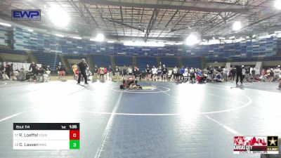 120 lbs Round Of 64 - Reed Loeffel, Young Guns Nashville Wrestling vs Creighten Lassen, MWC Wrestling Academy, NE