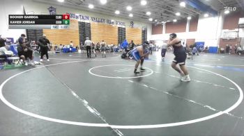 285 lbs Champ. Round 1 - Xavier Jordan, Central Union vs Booker Gamboa, El Modena