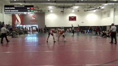 165 lbs Placement Matches (16 Team) - Austin Simmons, Fresno City College vs Calin Capra, Sac City