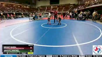 92 lbs Round 4 - Bryant Ibarra, Richardson Mustang Wrestling CLub vs Westley Sanchez, NXT Level Wrestling Academy