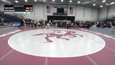 126 lbs Semifinals (4 Team) - Evan Seppe, Miller Place High Sch vs Jake Burton, Marcellus-Onondaga