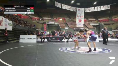 Champ. Round 2 - Yousuf Amin, United Wrestling Club vs Liam Conway, Bellarmine College Prep High School Wrestling