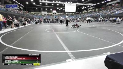 73 lbs Quarterfinal - Lane Faunce, SlyFox Wrestling Academy vs Jaxon Jacobs, Hays Wrestling Club