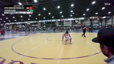 100 lbs Champ. Round 2 - Cuyler Clark, Team Champs vs Kyle Serrano Rivera Jr, Cobbler Kids Wrestling
