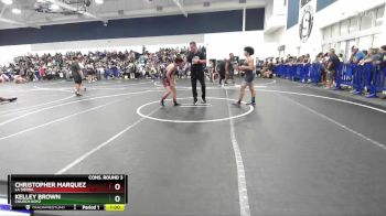 113 lbs Cons. Round 3 - Kelley Brown, Church Boyz vs Christopher Marquez, La Sierra