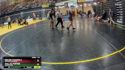 174 lbs Cons. Round 2 - Kelvin Casasola, Western Colorado vs Dallas Porter, Adams State