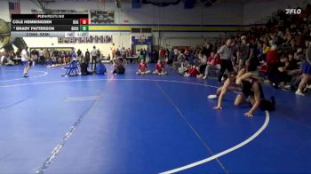 150 lbs Cons. Semi - Brady Patterson, Benton Community vs Cole Hemmingsen, Dallas Center-Grimes