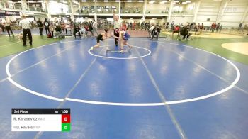 97 lbs 3rd Place - Reily Karasevicz, Waterford, CT vs Dane Raveis, Southside WC