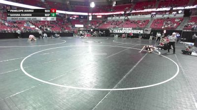 152 lbs Cons. Sub-quarters - Penelope Juarez, Waukesha South vs Savana Hansen, Waupaca