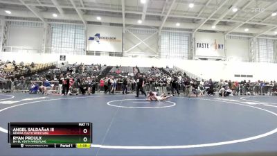 110 lbs Quarterfinal - Ryan Proulx, BH-BL Youth Wrestling vs Angel SaldaÃ±a Iii, Geneva Youth Wrestling