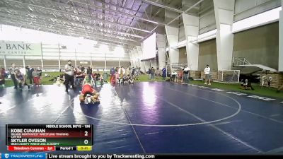 136 lbs Champ. Round 1 - Skyler Oveson, Iron County Wrestling Academy vs Kobe Cunanan, Inland Northwest Wrestling Training Center