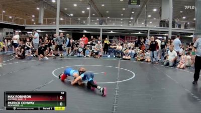 52 lbs Semis (4 Team) - Patrick Conway, Iron Horse vs Max Robinson, Hammers Blue