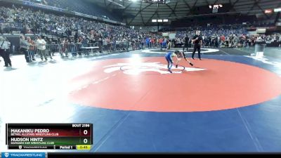 74 lbs Cons. Round 6 - Hudson Hintz, Damaged Ear Wrestling Club vs Makaniku Pedro, Bethel AllStars Wrestling Club