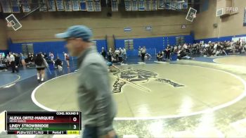 130lbs Cons. Round 8 - Alexa Ortiz-Marquez, Kelso (Girls) vs Lindy Strowbridge, Rogers (Puyallup) (Girls)