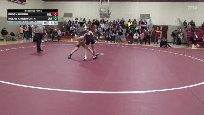 126-136A 1st Place Match - Brock Rieder, Williamsburg vs Nolan Ainesworth, Center Point-Urbana